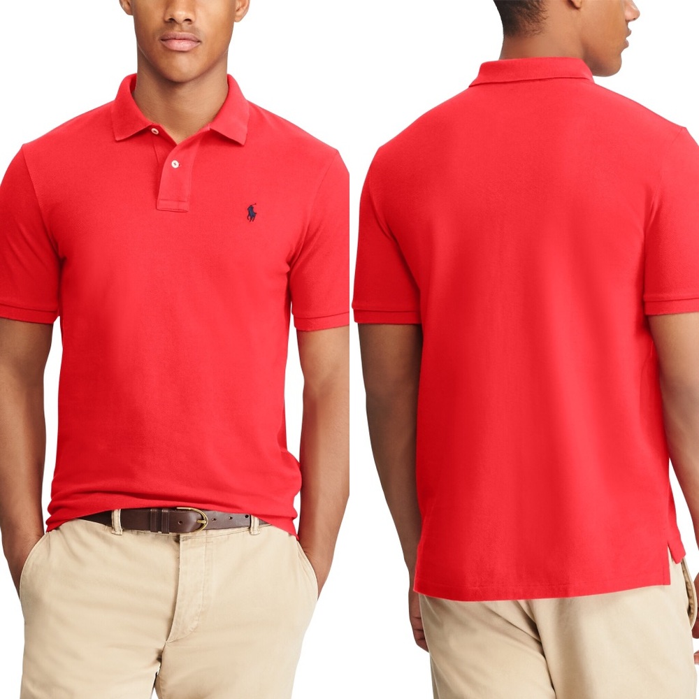 Classic Fit Mesh Polo Shirt Large